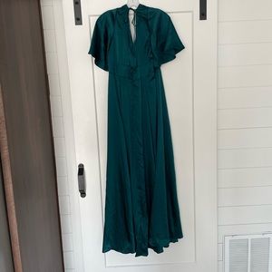 Galina Signature Floor-Length Green Dress